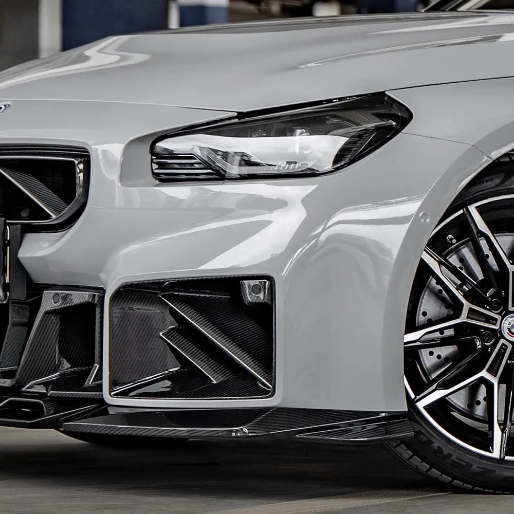 G87 M2 SQ-A Style Dry Carbon Fiber Front Lip — image 2 of 8