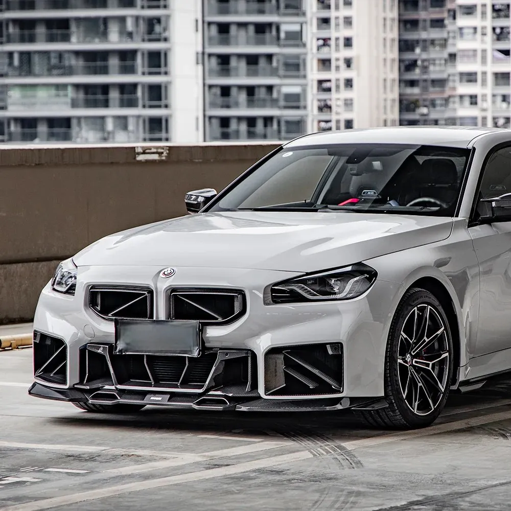 G87 M2 SQ-A Style Dry Carbon Fiber Front Lip — image 1 of 8