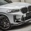 F97 X3M LCI SQ Style Dry Carbon Front Bumper Canards — thumbnail 1