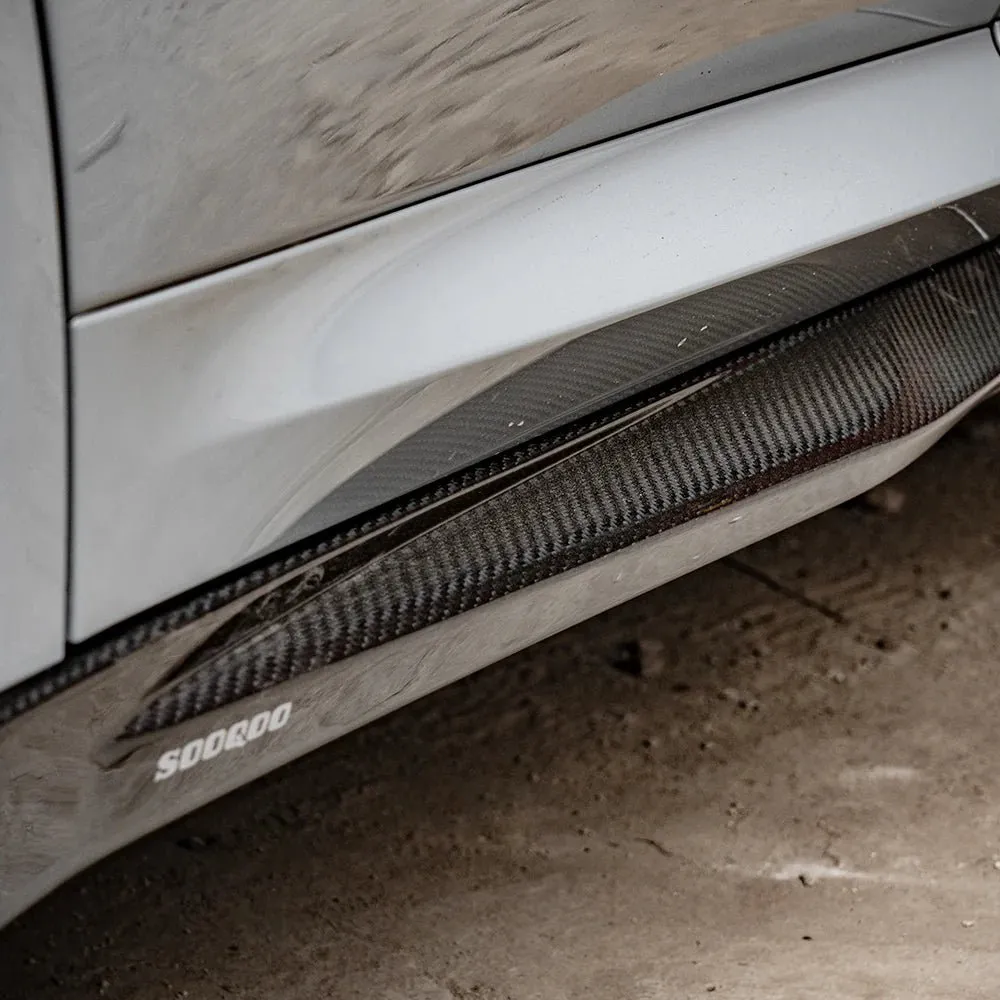 F97 X3M LCI SQ Style Dry Carbon Side Skirts — image 2 of 9