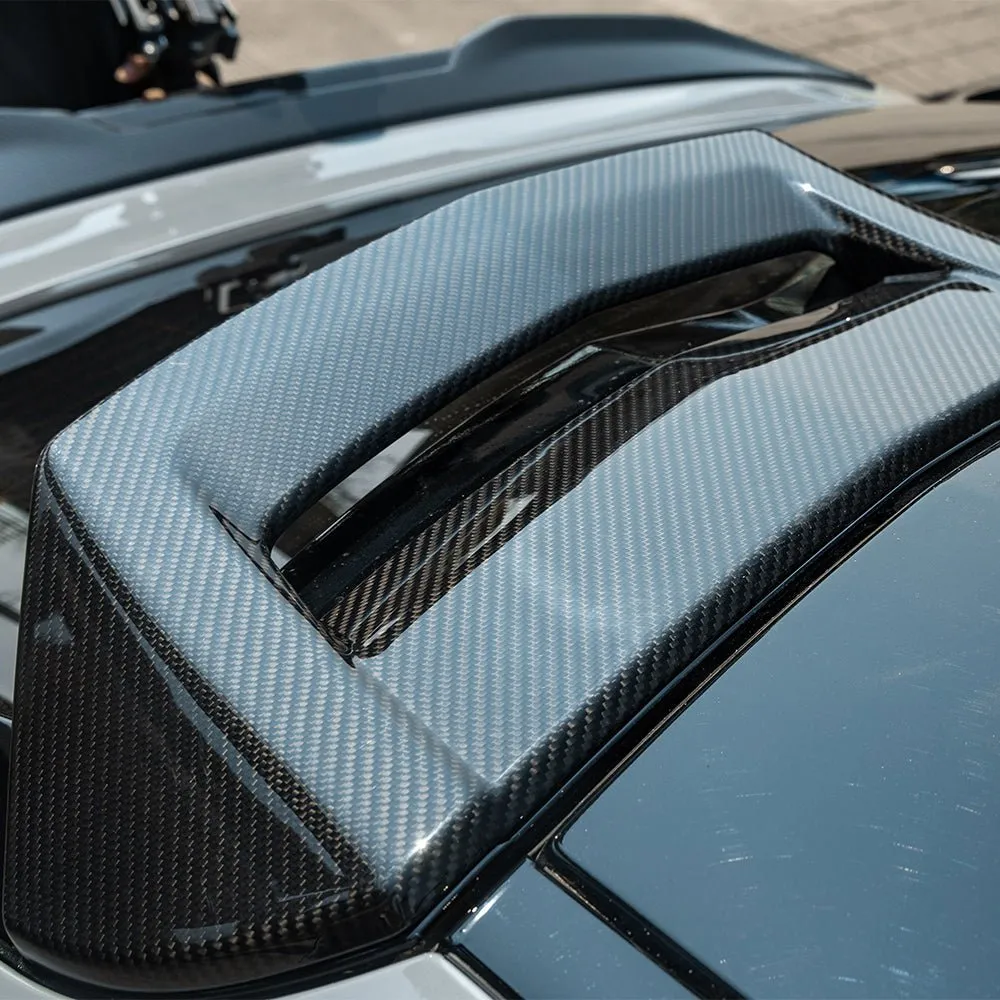 X4M F98 SQ Style Dry Carbon Fiber Roof Spoiler — image 2 of 6
