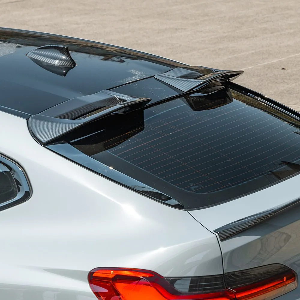 X4M F98 SQ Style Dry Carbon Fiber Roof Spoiler — image 1 of 6