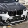 F97 X3M, F98 X4M LCI SQ Type-B Style Dry Carbon Fiber Front Lip — thumbnail 1
