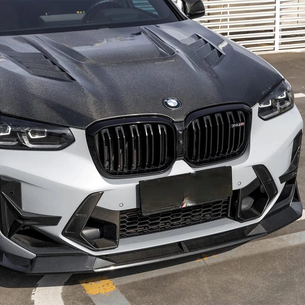 F97 X3M, F98 X4M LCI SQ Type-B Style Dry Carbon Fiber Front Lip — image 1 of 9