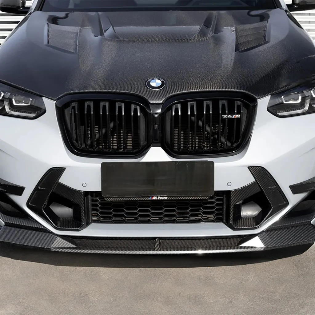 F97 X3M, F98 X4M LCI SQ Type-B Style Dry Carbon Fiber Front Lip — image 2 of 9