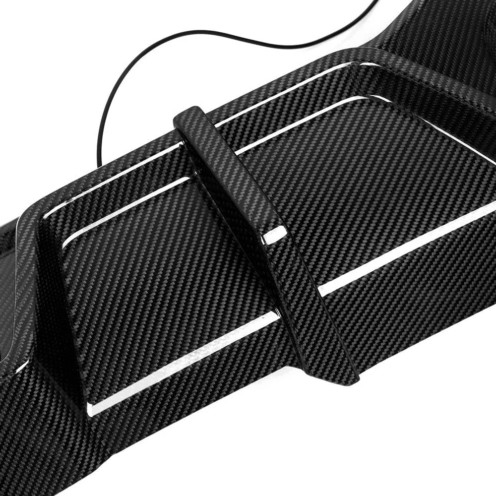 X4M F98 LCI SQ Style Dry Carbon Fiber Rear Diffuser With Brake Light — image 5 of 5