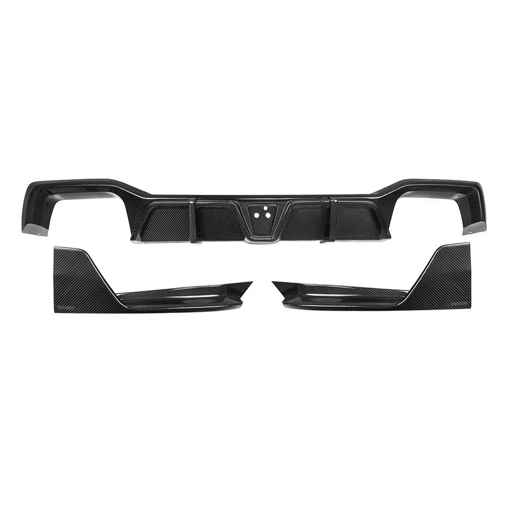 X4M F98 LCI SQ Style Dry Carbon Fiber Rear Diffuser — image 1 of 5