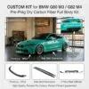 BMW G80 M3 G82 M4 Pre-Preg Dry Carbon Fiber Full Body Kit  | Front Lip-SPL2 | 3 Piece Rear Diffuser | Side Skirt Extensions — thumbnail 1