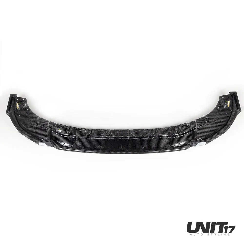 Underside view of the assembled carbon Front Lip