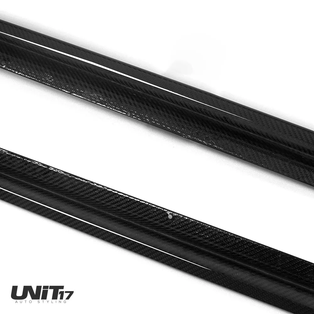 Close-up of side skirt inner surfaces and mounting holes
